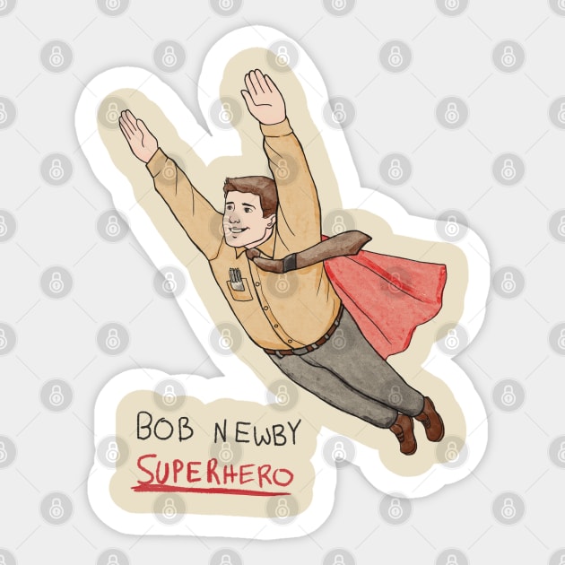 Bob Newby Superhero Sticker by RetroFreak